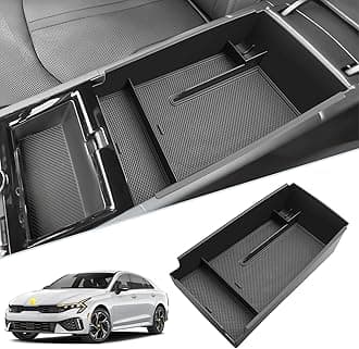 for 2025 2026 Kia K5 Accessories Center Console Organizer 2025 2026 K5 Console Tray for 2025 2026 Kia K5 (LXS/GT-Line/GT/EX) Console Organizer Kia K5 2025 2026 Accessories with Coin Holder
