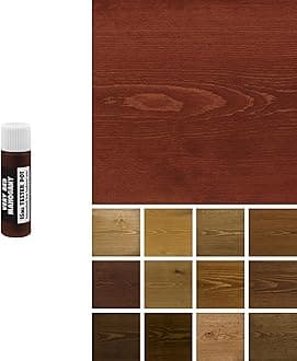 Littlefair's Wood Stain Water-Based - (Very Red Mahogany) – Non-Toxic, Eco-Friendly & Quick Drying - Easy-to-Apply, Concentrated Formula for All Wood Types – 15ml Tester Pot