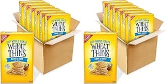 Hint of Salt Low Sodium Snacks, Whole Grain Wheat Crackers, Bulk Snack Crackers, 6-8.5 oz Boxes (Pack of 2)