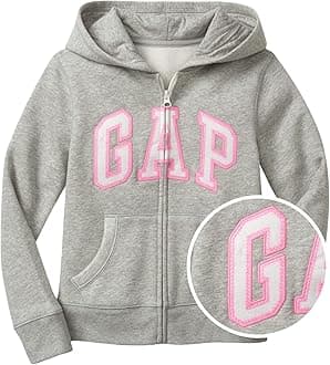 girls Logo Fz Hooded Sweatshirt