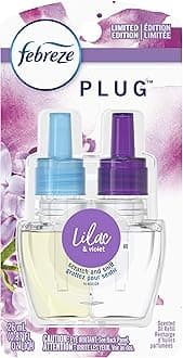 Febreze Odor-Eliminating Plug Air Freshener Refill, Lilac & Violet, 1 Count