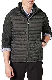 Amazon Essentials Mens Lightweight Water-Resistant Packable Puffer Vest