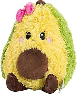 Avocado Microwavable Unscented Heating Pad For Women And Kids- Cute Soft Cozy Pillow Plush Heatable Warm Stuffed Animals - Kawaii Hot And Cold Plushie Food Toy - Avocado Gifts For Girls And Boys