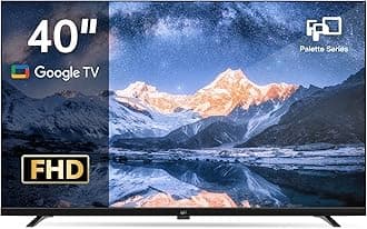 FPD 40-inch Smart TV, 1080p Full HD Google TV with Google Play Built-in Google Cast, HDR 10, Dolby Audio, Voice Remote, Stream Live Television (Palette-Series, CG40-P3)