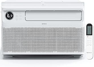 10000 BTU Window Air Conditioner with Inverter Compressor, AC Unit for Window with Remote Control, Timer Function & Pre-Installed Side Panels for Easy Operation & Installation, 115V/60Hz