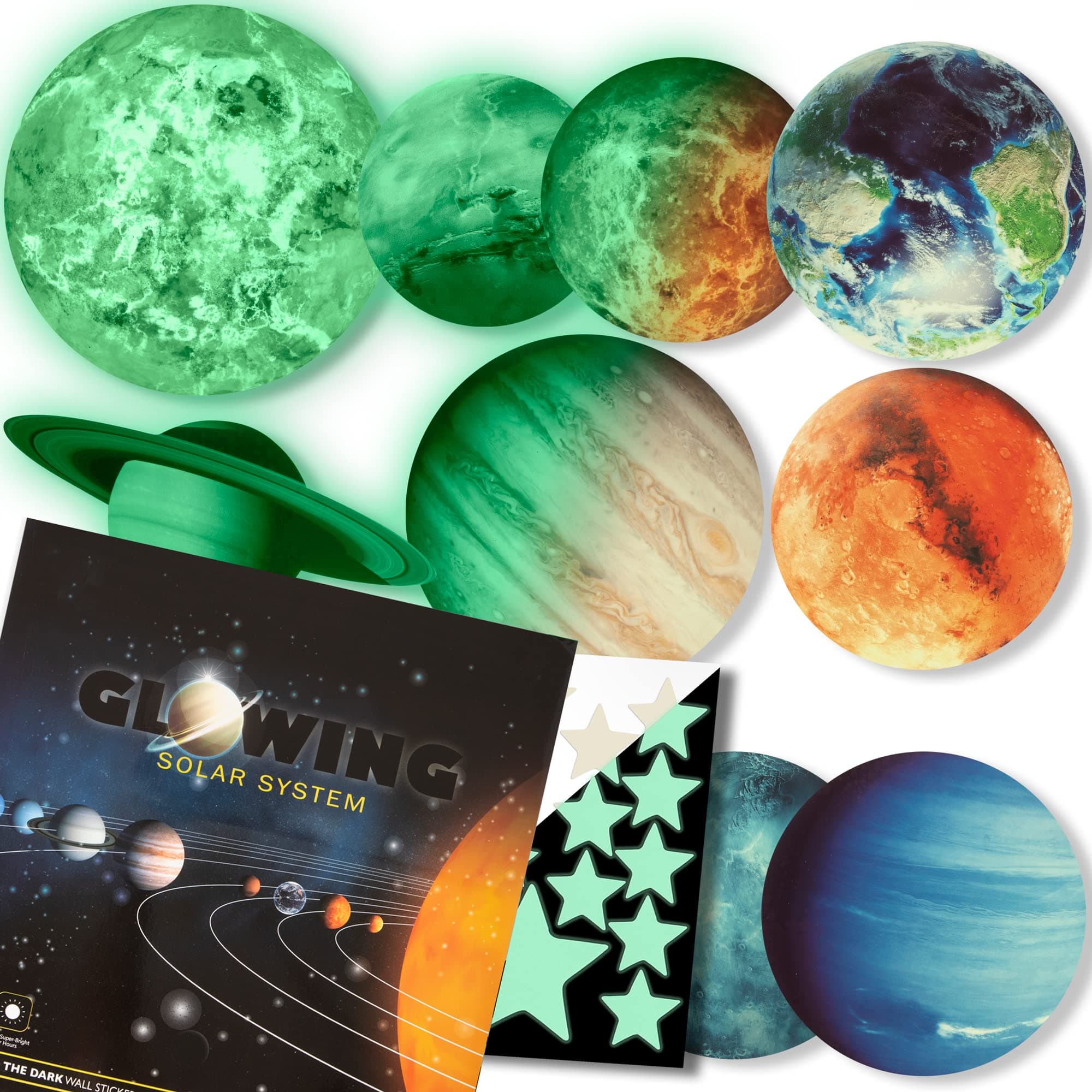 Glow-in-the-dark Planets