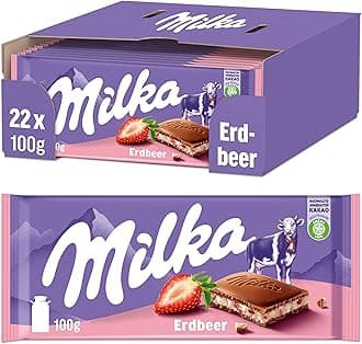 Milka Strawberry Yoghurt 100g Bar