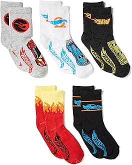 Boys' Race Car 5 Pack Crew Socks