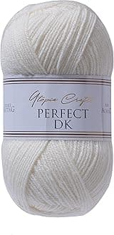 Utopia Crafts DK Double Knitting Yarn 100g (1, Ivory)