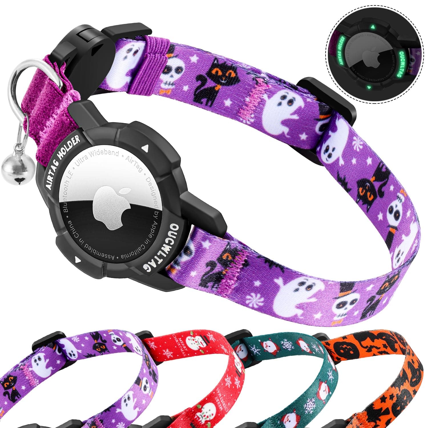 Luminous AirTag Cat Collar