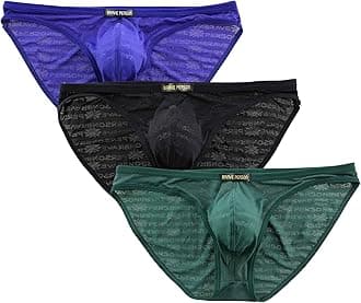 Sexy Breathable Gauze Fabric Printing Briefs Men's Bikini Underwear B1124