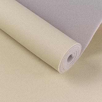 Headliner Fabric Mesh Type 60" W×98" L with Foam Backing Headliner Material Car Roof Upholstery Fabric for Automotive Truck RV Boat Home Replacement DIY, Beige