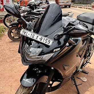 DB Visor Windshield Wind Deflector for Suzuki Gixxer SF 150 250 (Black)