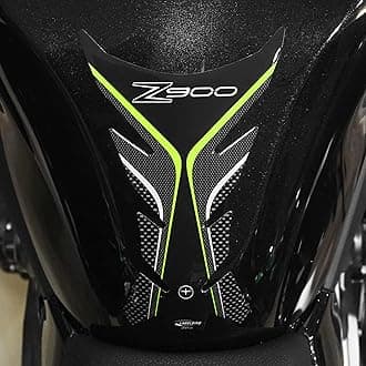 3D Sticker Motorcycle Fuel Tank Pad Protection and Decoration in Resin compatible with KAWASAKI Z900 - Color Carbon Green