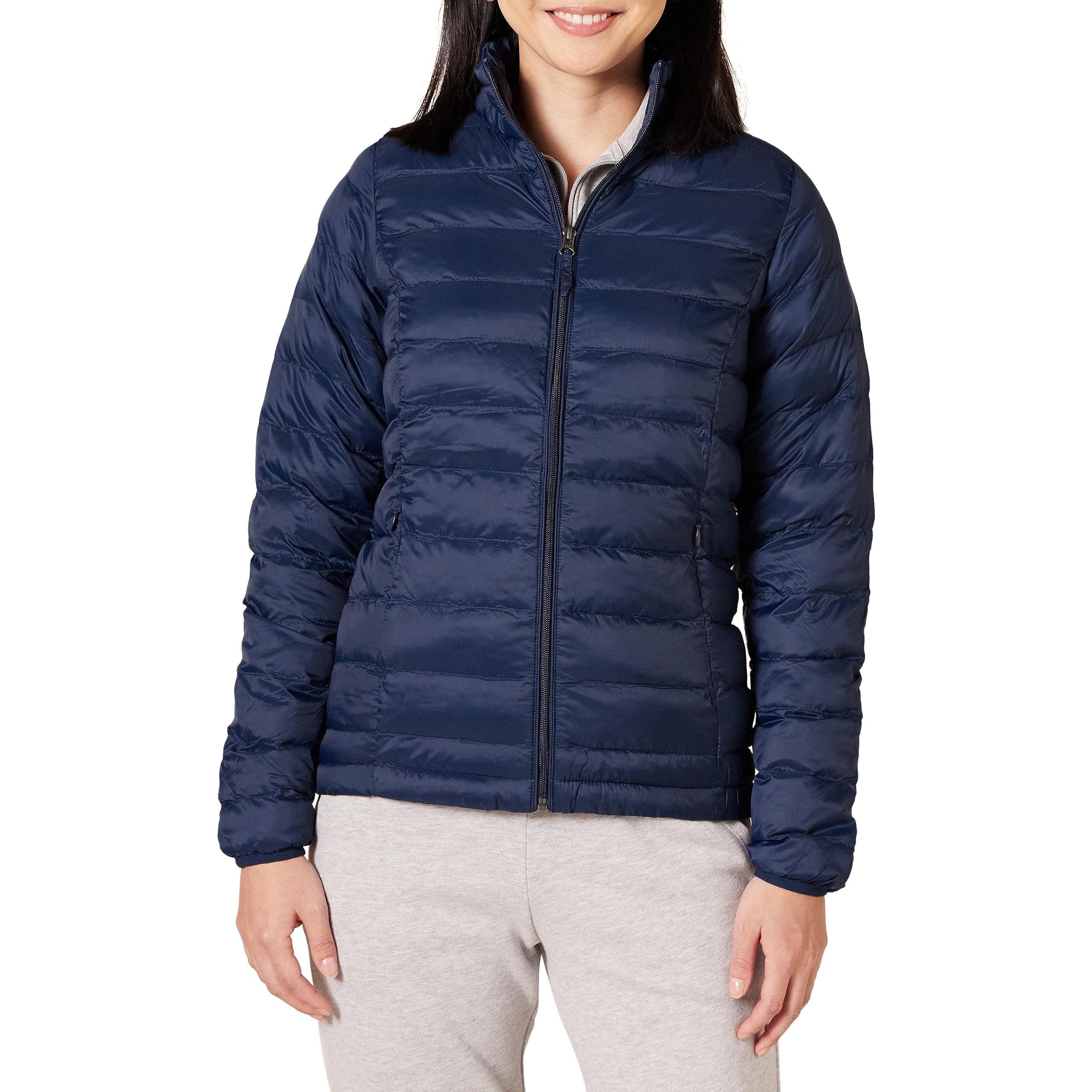 Amazon Essentials Women's Lightweight Long-Sleeve Water-Resistant Packable Puffer Jacket (Available in Plus Size)