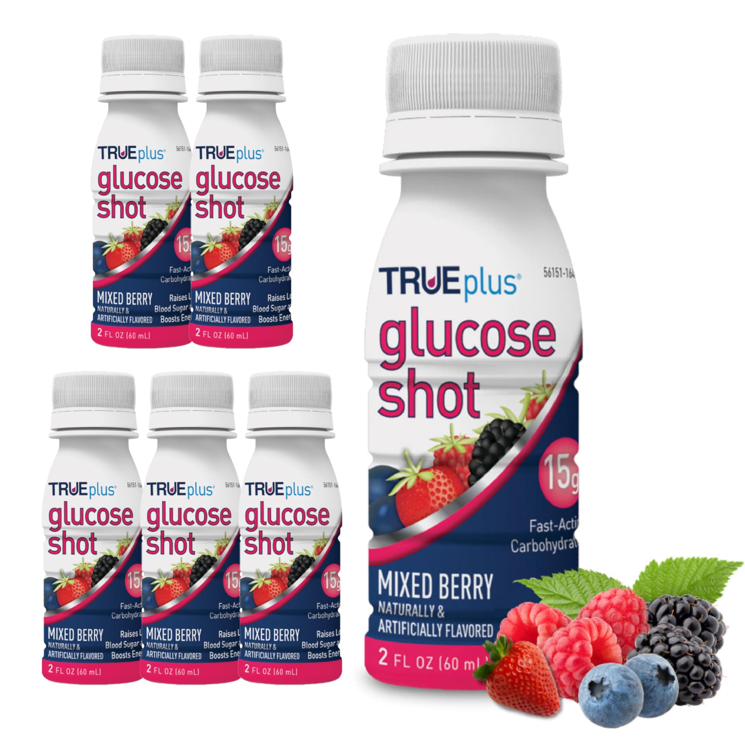 TRUEplus® Glucose Shots 6 bottles - Mixed Berry