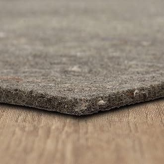 Mohawk Home 6' x 9' Non Slip Rug Pad Gripper 3/8 Thick Dual Surface Felt + Rubber Gripper - Safe for All Floors