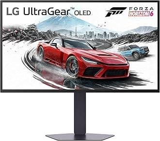 LG UltraGear OLED GX7 Gaming Monitor 27GX790A – QHD 1440p WOLED 27 inch, 480Hz, 0.03ms, 275-1300nits, AMD FreeSync Premium Pro, ClearMR 21000, HDR 400, Delta E ≤ 2, DP 2.1, HDMI 2.1, Black