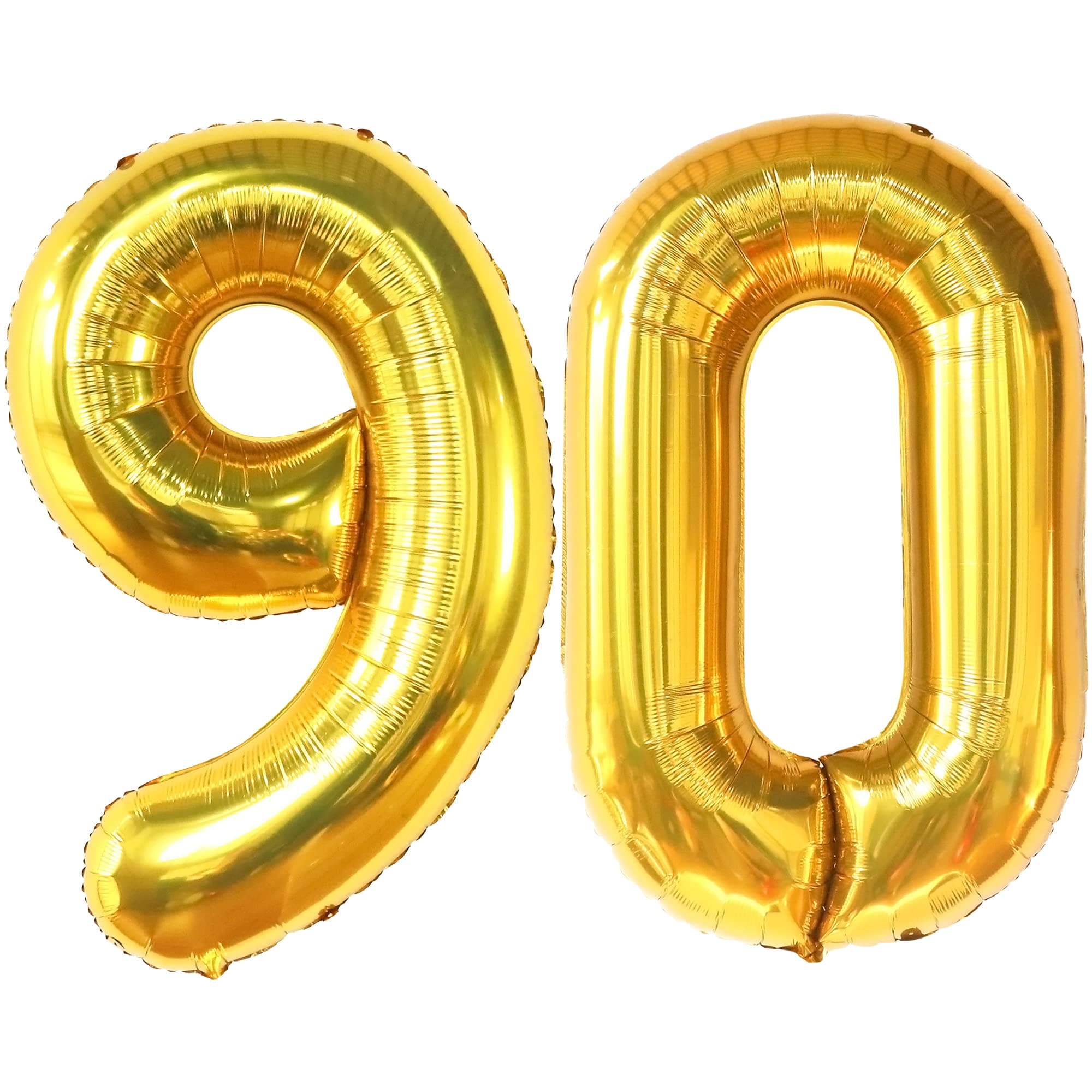 Gold Number 90 Foil Balloon