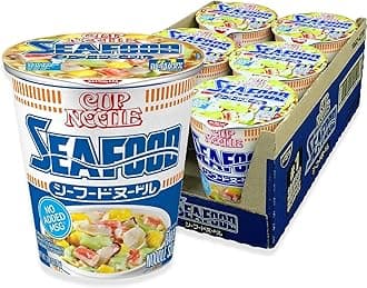 Cup Noodles Ramen Noodle Soup, Seafood, 2.68 Ounce (Pack of 6)