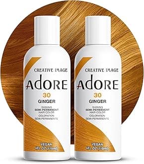 Semi Permanent Hair Color (030 Ginger) (2 Pack) | Vegan & Cruelty-Free Orange Hair Dye | No Ammonia, No Peroxide, No Alcohol | 4 Fl Oz