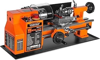 Wen 7-by 12-Inch Benchtop Metal Lathe, Variable Speed, Two Direction (ML712)