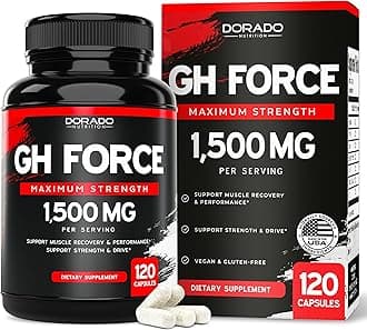 HGH Supplements for Men & Women (120 Count) 1500mg Support Muscle Growth & Healthy Levels of Human Growth Hormone for Men, Promote Healthy Muscle & Recovery For Men Post Workout Supplement - USA Made