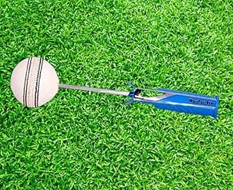 Woodpecker Cricket Ball Seam Revolution Practice Handle with Rotating Ball- (Pack of 1) - White Ball