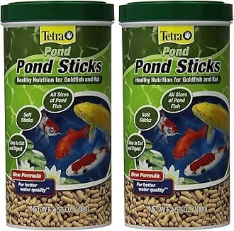 Pond Sticks, Fish Food, for Goldfish and Koi, 3.53 Ounces | Pack of 2 | Healthy Nutrition