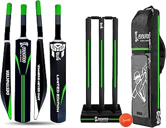 Cockatoo Destructor Complete Cricket Set, Cricket Kit Combo, Cricket Bat (30.5'' x 4.0'') with 3 Stumps Wicket Set and 1 Tennis Ball, Size-5(8-12 Years)