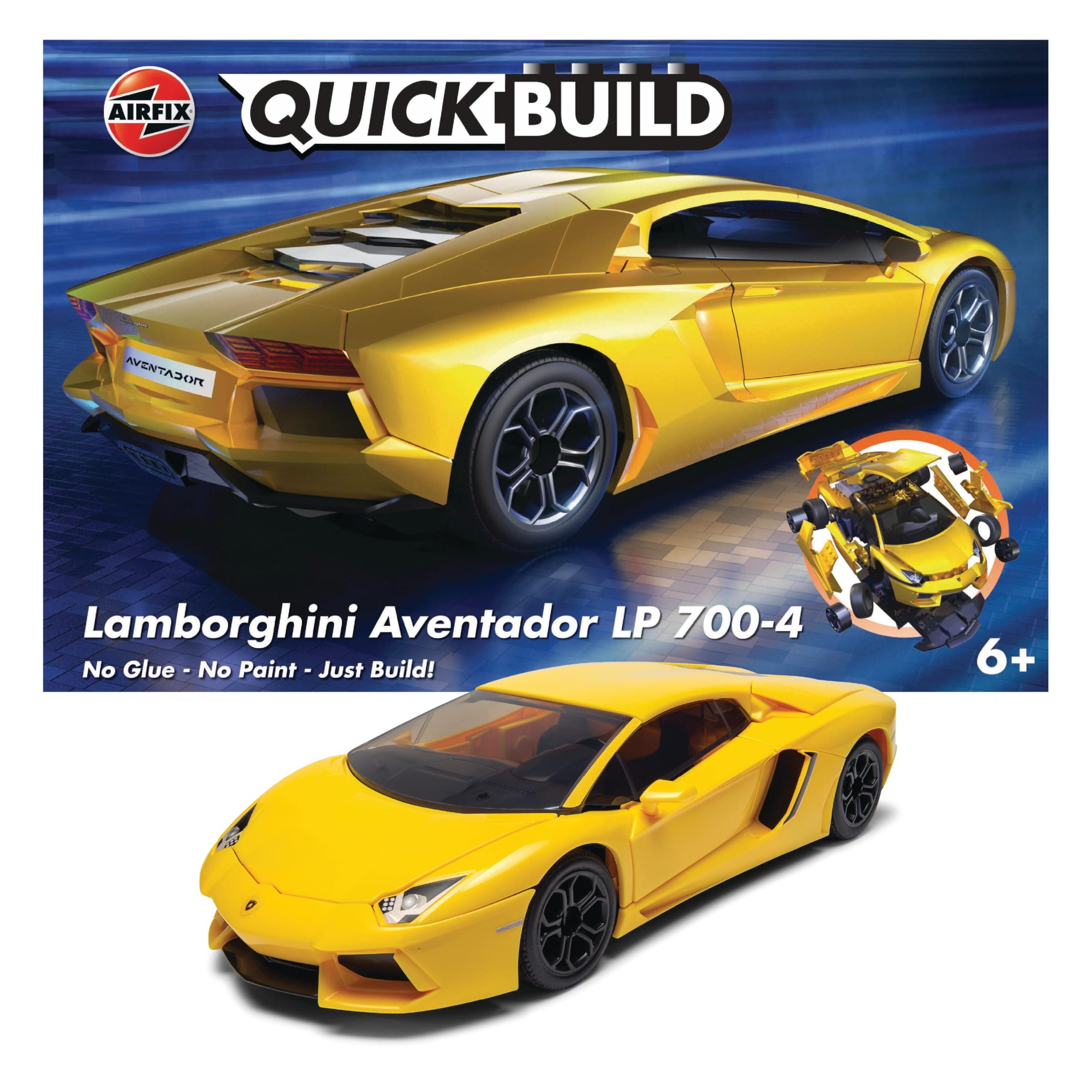 Airfix QUICKBUILD Lamborghini Aventador - Yellow