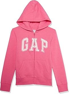 GAP Girl's Logo Hoodie Hooded Full Zip Sweatshirt Hooded Sweatshirt