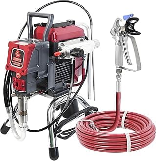 925 2000W High-Pressure Airless Spraying Machine, High Efficiency Electric Paint Sprayer, 3000PSI Stand Sprayer with Paint Sprayer Accessories for House DIY Painting Projects & Commercial Use