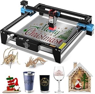 TTS-10 PRO 10000mW Laser Engraver Machine Usongshine 12Pcs DIY Unfinished Wooden Tool Engraving Machine for Usongshine Nema 17 Stepper Motor 42BYGH 500mm Honeycomb Laser Bed (10W)