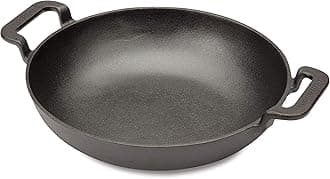 Cuisinart CCW-800, Pre-seasoned Cast Iron Grilling Wok, 10"