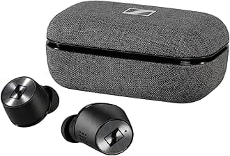 MOMENTUM True Wireless 2, Bluetooth Earbuds with Active Noise Cancellation, Black