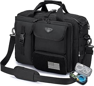 Tactical Messenger Bag,14inch/15.6inch/17.3inch Briefcase for Man Military Laptop Bag, Flight Work Bags for Pilots