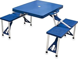 ONIVA - a Picnic Time Brand Portable Folding Picnic Table with Seating for 4, Blue, 36.2" x 18" x 5.5"