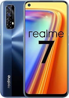 Realme 7 4G LTE Volte Factory Unlocked 48Mp Quad Camera RMX2155 (At&t Tmobile Metro Latin Europe) International (NO Verizon/Boost) (Blue)