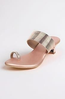 Women's Fashion Kitten Heel Slip-on Sandals