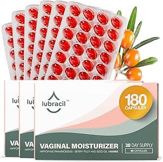 Lubracil Vaginal Moisturizer Pills for Dryness and Moisture – Sea Buckthorn Oil, Omegas 6, 7, & 9, Vitamins A & E – Nourishes Vaginal & Hydration for All Women – 60 Wet Pills, 3 Pack