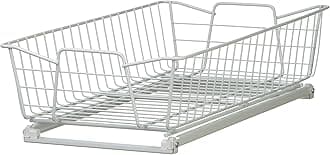 ClosetMaid 11 in. Pull Out Cabinet Organizer, Heavy Duty, Slide Out Pantry Shelves Drawers for Kitchen, Bathroom, White