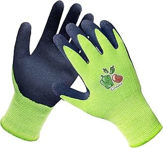 Evridwear Kids Gardening Gloves for Boys Girls Outdoor Yard Work,Planting (3-12 years)