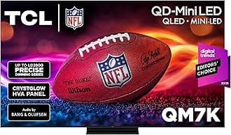 TCL 55 Inch Class QM7K Series | Mini LED QLED 4K HDR | 55QM7K, 2025 Model | 120HZ-144HZ Anti Reflective Screen Smart Google TV Dolby Atmos Onkyo Audio | Voice Remote Alexa Gaming Streaming Television