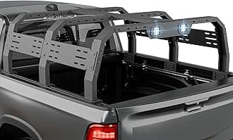 Adjustable 22.3" Full-Size Truck Bed Racks with LED Lights Compatible with F150/ Tacoma/Tundra/Gladiator JT/Silverado & Sierra 1500/ Ram 1500/ Titan/Frontier/Colorado/Canyon/Ranger