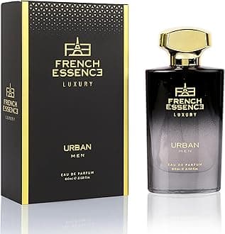 French Essence Luxury Urban Perfume for Men | Woody Leather Long Lasting Eau de Parfum | 60 ml