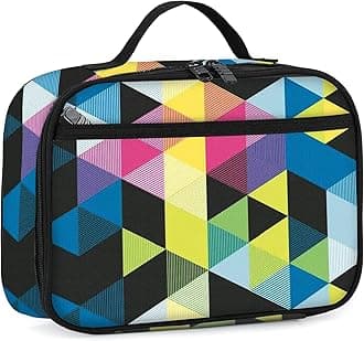 rickyh style Lunch Bag, Polyester, 10 x 8 x 3.7 in, Fits 6 Cans or One Person's Lunch