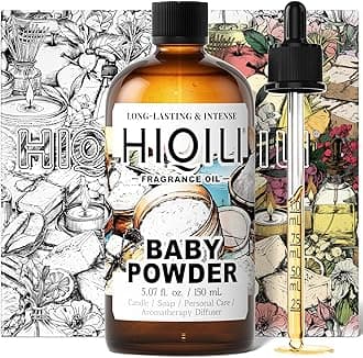 HIQILI Baby Powder Fragrance Oil - for Body Oils, Laundry Detergent, Candle, Perfumes & Soap Making, and Home Diffusers Use - 5.07 Fl Oz