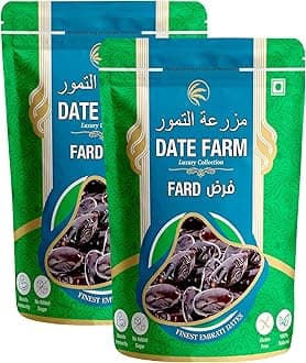 DATE FARM Fard Luxury Emirati,100% Natural Khajur,Boosts Immunity, No Added Sugar, Arabian (500X2) gm (Pack of 2)