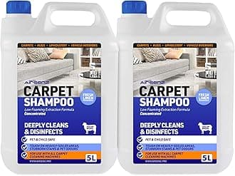 AIRSENZ Professional Carpet Shampoo - Low Foaming Extraction Formula Suitable For All Carpet Cleaning Machines (Fresh Linen, 10L)